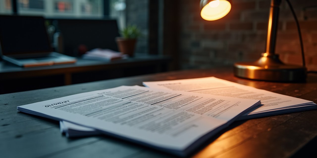 Business owner reviewing RBF term sheets from multiple providers