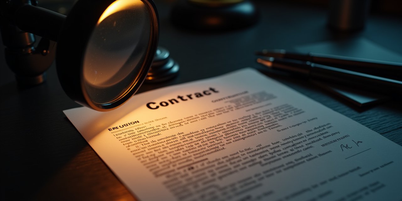 Attorney reviewing confession of judgment clause in a business financing agreement