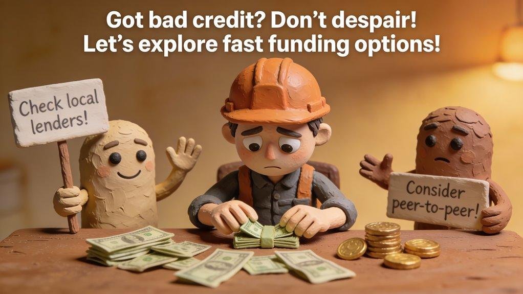 securing funding despite credit